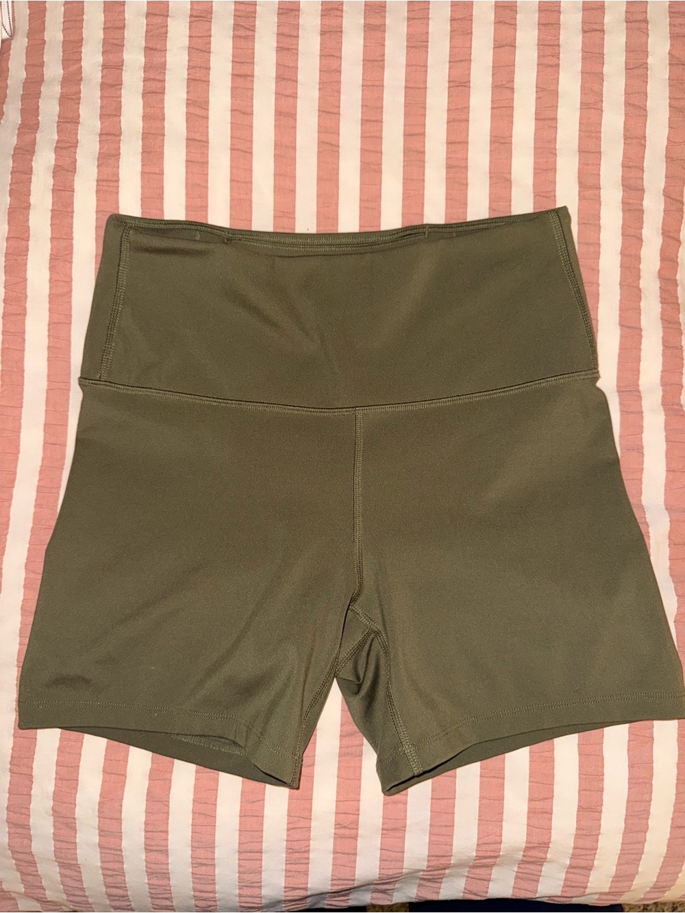 All in Motion High-Waist Olive Green Women’s Active Shorts